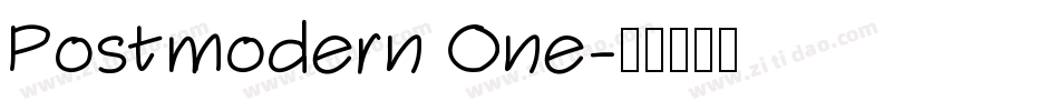 Postmodern One字体转换